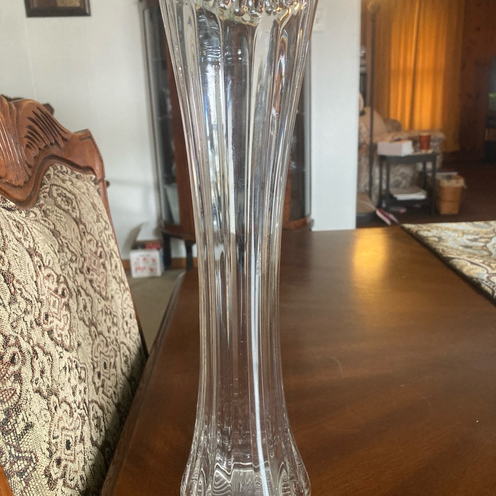 Viking style 14” optic MCM vase